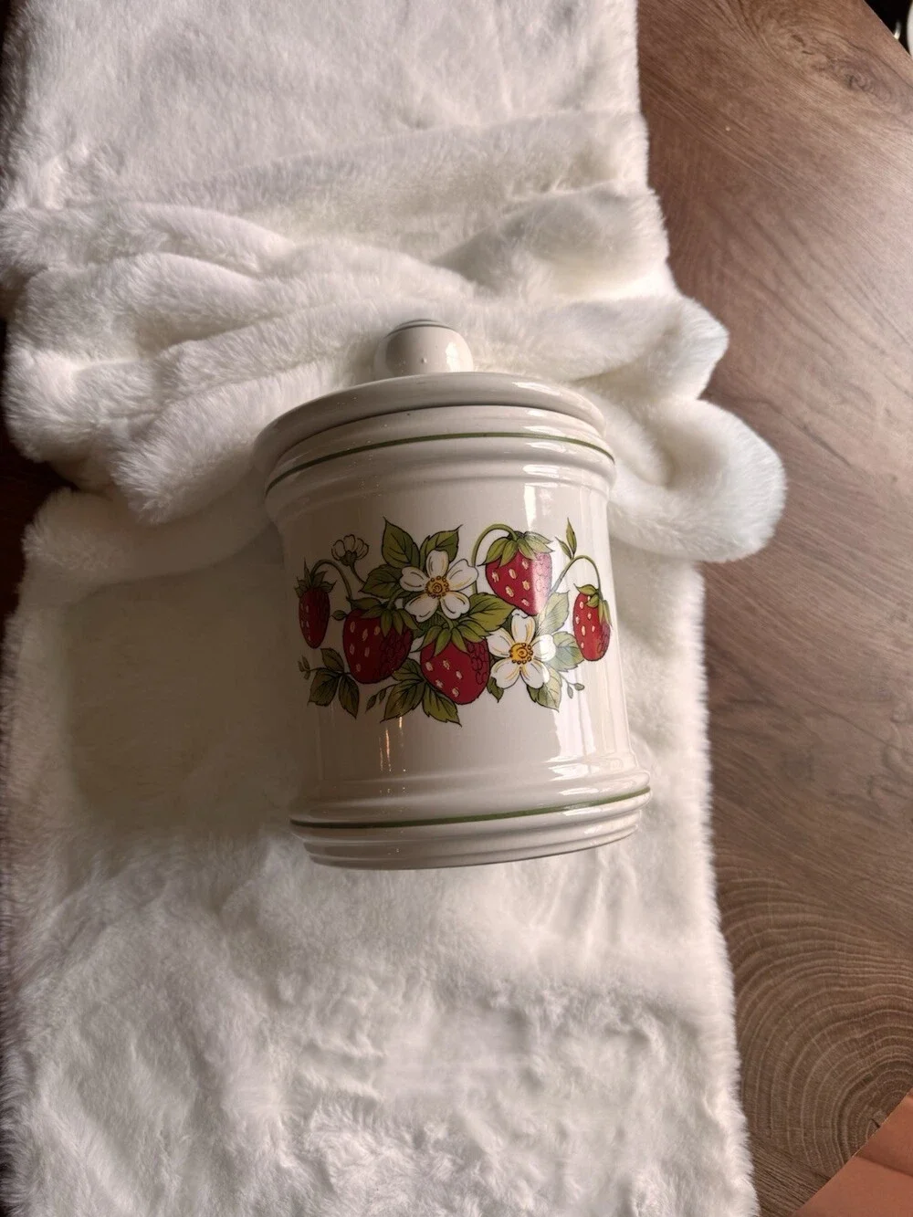 Vintage 1970 Strawberry Canister From Sears 1pcs Made In Japan